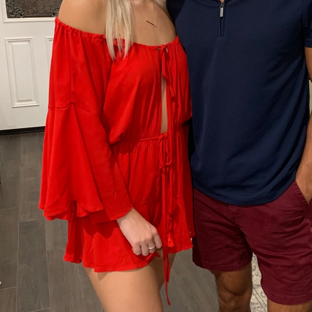 12th Tribe Red Romper